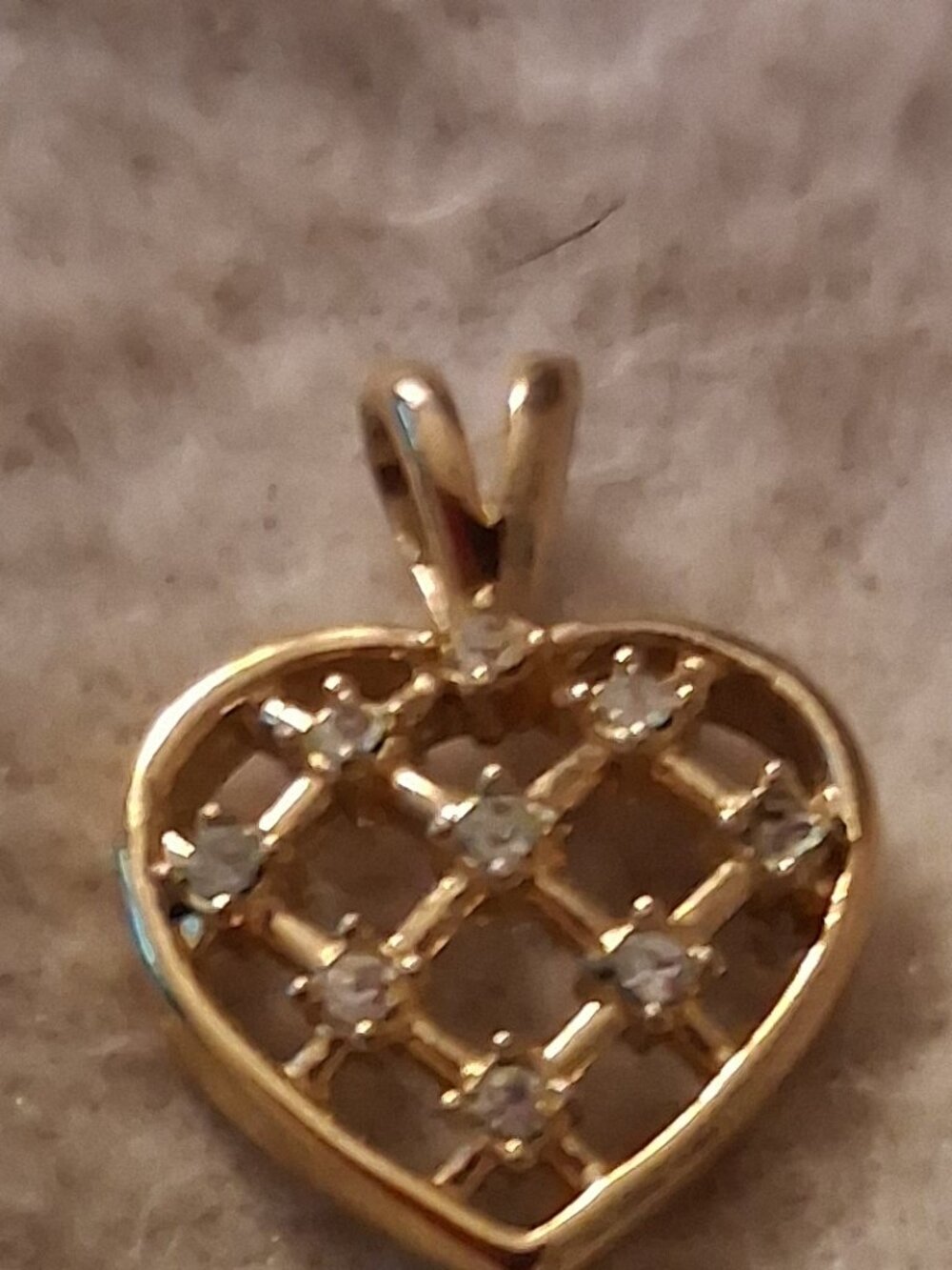 heart charm with no chain